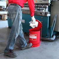 西斯貝爾 WA8109700油漬廢棄物防火垃圾桶 油漬廢棄物防火垃圾桶 21加侖 79.3升 