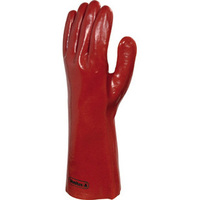 代爾塔 201402加長防護手套 耐磨損 防接觸熱 橡膠PVC防化手套
